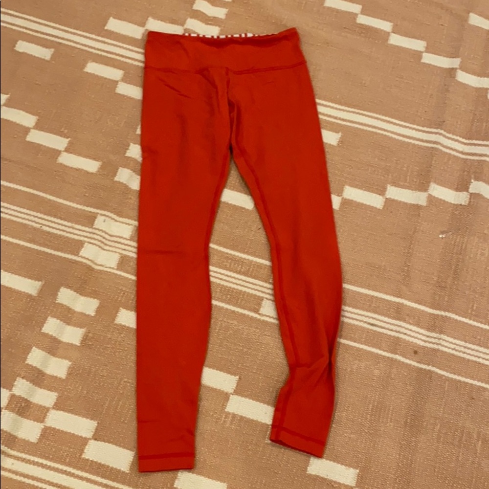 Red lululemon pants